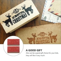 Kreativno DIY brtve markice drveni jelen uzorak stamper sretan božićni stamper