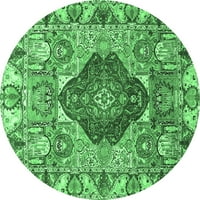 Ahgly Company u zatvorenom okrugli životinje smaragdno zelene tradicionalne prostirke područja, 6 'krug
