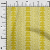 Onuone svilena tabby žuta tkanina Geometrijska etnička DIY odjeća za preciziranje tkanine Tkanina od