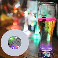 LED coaster okrugla bljeskalica Mat naljepnica za svjetla za vino pića, zabava pića, bar party