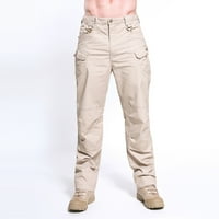 Muške taktičke riptop teretne hlače Multi-džepne lagane planinarske pantalone na otvorenom odjeću bež