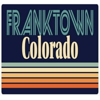 Franktown Colorado vinil naljepnica za naljepnicu Retro dizajn