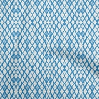 Onuone viskozni dres srednje plave tkanine Azijski Ikat Craft Projekti Dekor tkanina Štampano od dvorišta