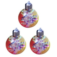 Rutiya set LED božićne kuglice Svjetlo povećanje atmosfere okruglo oblika Visoka svjetlina Viseća ukrašavanja