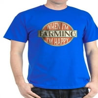 Cafepress - Happy Farmer tamna majica - pamučna majica