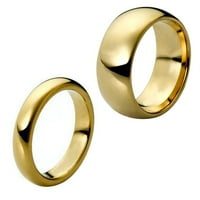 Usklađivanje muškaraca i dame pozlaćene klasične kupole Tungsten Carbide Wedding Wedwer Set prstena