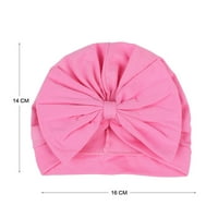 Eyicmarn Baby Girsts Turban Hat, meka elastična slatka bowknot cvjetna tačaka čvrsta kapa za batine