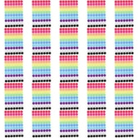 Listovi obojene naljepnice u boji okrugle oznake kodiranja boja obojene klasificiraju naljepnice naljepnice