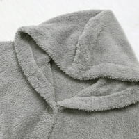 Cuoff Wouns plus veličine kaputi i jakne H kapuljač sa kapuljačom Kardigana vuna jesen zimski kaputi