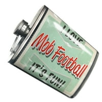 Flask I Love Mob Fudbal, Vintage Design