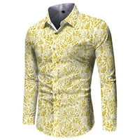 Proljeće za mlade Jesen Rever Print Dugih rukava Pojedinačni ispisani muški majica Muške majice za muškarce