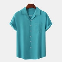Muška modernu bluzu s kratkim rukavima, čvrsto ovratnikov niz gumb sa običnim fithim majicama na plaži