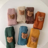 Slatki medvjed topli šalovi i omotani zimski novorođeni bib ogrlice pleteni šalovi za bebe 7