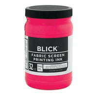 Blick vode-baza akrilna tekstilna testisna tiskana tinta - fluorescentna magenta, kvart