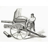 Posteranzi DPI revolving Cannon patentirao J.A. De Brame in iz El Museo Universal Objavljen Madrid Poster