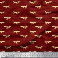 Soimoi Silk tkanina za životinjsku ispis tkanine sa dvorištem širom