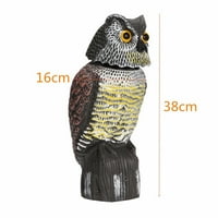 3D realistični zataknuti ptičju rotirajuća glava sova Prowler Zaštita za zaštitu od repelentnog štetočina