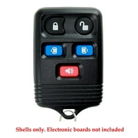 Ključevi Novi daljinski upravljač FOB Case Shell 5b Fit za Ford gumenu ploču