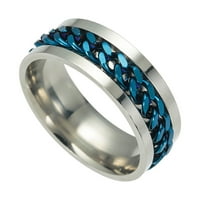 Ženski prstenovi Muški titanijski čelični lančani zakretački prsten prekograničnog nakita