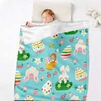 DiCasser Easter Bunny Bake s jastukom s jastukom za toplu udobne plišane flanelne deke za kućni kauč,