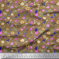 Soimoi pamučna pamučna tkanina cveća cvjetna ploča od akvarela za ispis tkanine sa širokim dvorištem