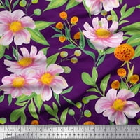 Soimoi viskoza šifon tkanina odlazi i divlji cvjetni tkanini otisci sa dvorištem širom