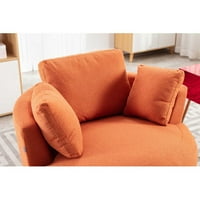 Swivel Barel Stolice Moderne okrugle zaverene ležajeve, kauč na kauč na salonku, naključujući okretni