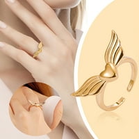 Prstenovi za žene Metal Angel Ring European i American Creative Open Love Inde prstenasti prijedlog
