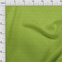 Onuone pamučne svilene zelene tkanine Geometrijski bandhanski obrtni projekti Dekor tkanina štampan