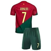 Omladinski nogometni ventilator Ronaldo Jersey Portugal Nema sportskih dresnih majica Besplatne šorc