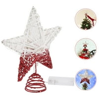 Rosarivae Christmas Christmas Star Treperi sa žicom Slaba Hollow Star Xmas Dekoracija stabla
