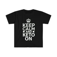 Držite miran Keto na unise majica S-3XL ketogena dijeta niska ugljikohidrata