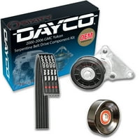 Dayco Glavni pogon Serpentinski komponentni komponentni kompatibilan sa GMC Yukon 4.8L 5.3L 6.0L V 2000-2006