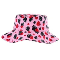 Plaža Kids Sun Hat Protection Wide Brim Ljetni kanta HATS Slatke ribolovne kape za djevojke Dječačke