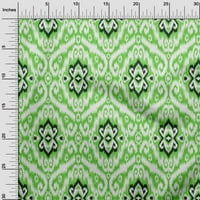 Onuone Rayon Light Zelena tkanina Azijski Ikat Craft Projekti Dekor tkanina Štampano od dvorišta široko