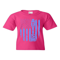 Majice za velike djevojke i vrhovi tenka - zastava autizma