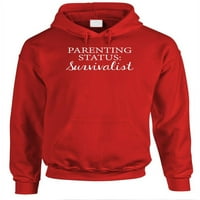 Status - Survival - kapuljač iz pulover od fleeka, crvena, velika