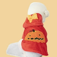 Kostim za pse Divno dizajn Udobne crvene boje Halloween Cat Hoodie za cosplay