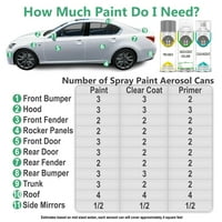 Za Chevrolet Točno podudaranje aerosola Sprej za sprej za dodir Up Up Paint Clearcoat Primer i Pro Prep
