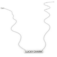 Lucky Charm ženski bar privjesak ogrlica od ogrlice Sterling Sliver