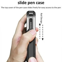 Samimore za Samsung Galaxy Z Fold Case za ekranu od stakla, robusna futrola sa držačem olovke Podesiv