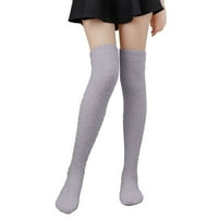 Yinguo Termalne čarape za ženske koralne čarape Stripe čarape Šarene lagane čarape Ležerne čarape Zimske