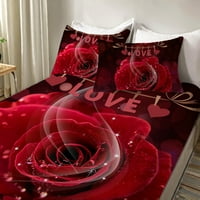 3D opremljeni list cvijeća posteljina posteljina luksuzna posteljina odijelo cvjetne prekrivače Žena