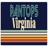 Pantops Virginia Vinyl naljepnica za naljepnicu Retro dizajn