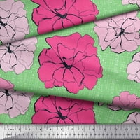 Soimoi modalna satenska tkanina karanfil cvjetna tiskana tkanina od dvorišta široka