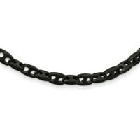 Crna IP-savezna ogrlica od nehrđajućeg čelika od nehrđajućeg čelika; ; Kopčasto jastoga; za odrasle