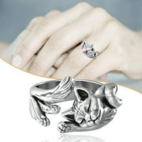 Poželjna veličina prstena 5- Srebrna ženska nakita TAT bakar modni prstenovi