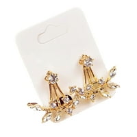 Par ženske naušnice nakit poklon za žene rhinestone uši za vjenčanje, zlatni
