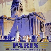 Pariz Južni željeznički plakat Print Grifin