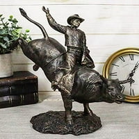 EBROS rustikalni rodeo Bucking statue 10.5 visoka krčka prljavši divlja zapremina za stajaonice s tematikom